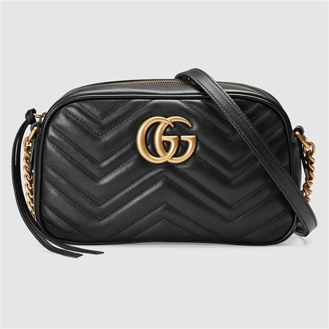 black quilted gucci bag|Gucci marmont matelassé shoulder bag.